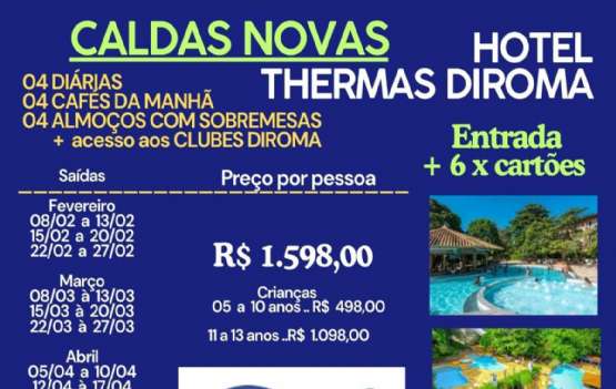 CALDAS NOVAS - HOTEL THERMAS DIROMA GERAL CALDAS NOVAS - HOTEL THERMAS DIROMA GERAL